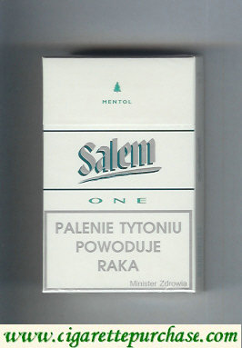 Salem One Mentol with line cigarettes hard box